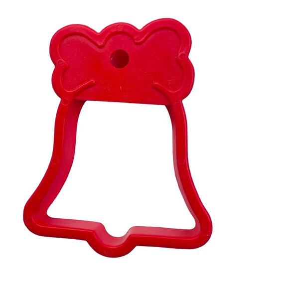 Red Bell-Shaped Cookie Cutter - Festive Holiday Baking Tool - Christmas Treats - - Picture 2 of 4